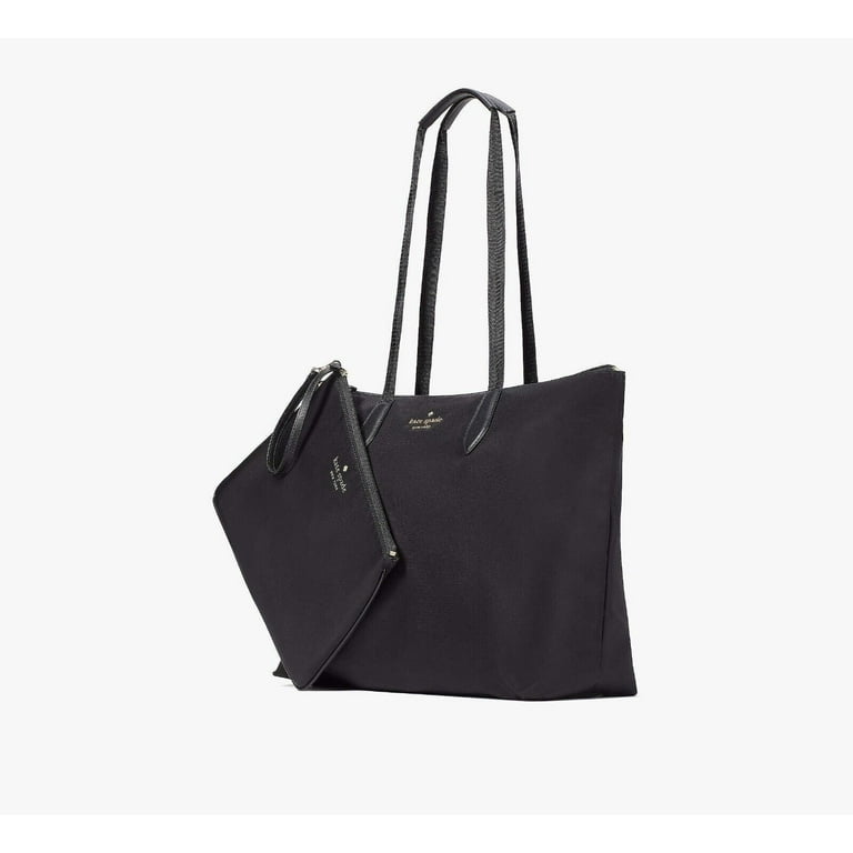 【たかちー】Kate Spade ブラック ナイロン　トートバッグ Kate Spade Black MEL Large Handbag, Packable Nylon, Zip Top