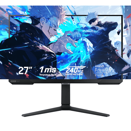SAMSUNG 27" Odyssey FHD Gaming Monitor | 240Hz, 1ms | NVIDIA G-Sync Compatible | HDR 10, 400Nit, IPS Panel | Ultrawide Game View | W/HDMI