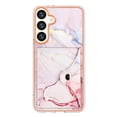 thumbnail image 2 of For Samsung Galaxy S24 Plus Marble Patterned Case with Card Holder, Back Folio Kickstand PU Leather + Soft Crystal Bumper Edge, Magnetic Clasp Back Cover For Samsung Galaxy S24 Plus,Marble #2, 2 of 7