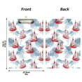 thumbnail image 3 of ALAZA Plastic Clipboard A4 Letter Size Decorative Clipboards for Students Women Men 9" x 12.5" Watercolor Sailboats, 3 of 6