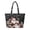 Black Santa, variant on Qpednta Christmas Patch Quilted Tote Bag for Women, with Zipper Bible Tote Bag, Large Capacity Women's Lightweight Quilted Tote, for Travel Shopping