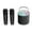 Black, variant on Byujiro Mini Karaoke Machine with 2 Wireless Microphones, Portable Home Bluetooth Speaker, Wireless Karaoke Sound Microphone, Outdoor Singing, Small Home KTV