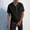 Black, variant on ALLLIST Shirts for Men Collared Black Short Sleeve Button Down Shirts Solid Cutout Casual Clothes for Men