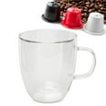 thumbnail image 3 of Vasos De Doble Pared Con Asa Para Taza De Café De Vidrio Transparente, 3 of 7