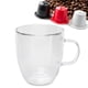thumbnail image 1 of Vasos De Doble Pared Con Asa Para Taza De Café De Vidrio Transparente, 1 of 7