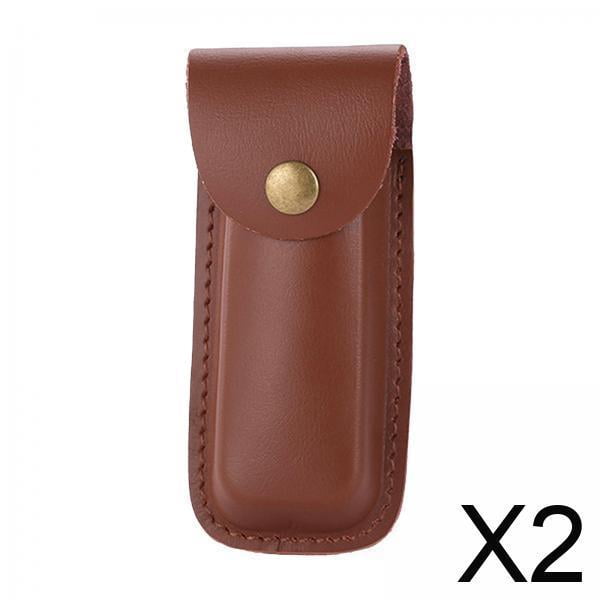 Funda,Funda de cuero PU para cuchillo plegable con presilla para cinturón,Funda de bolsillo para cuchillo,bolsa plegable para cuchillo,riñonera,Funda protectora para cuchillo,funda para