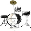 Ashley Entertainment Spectrum AIL 662BK 3-Piece Junior Drum Kit, Midnight Black