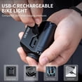 thumbnail image 7 of Bike Light Underneath Mounted Headlight for Night Riding, 1200LM Cut-Off Line Beam, Rechargeable Front Bicycle Light, 9 Modes, IPX6 Waterproof for Road MTB E-Bike, 7 of 7