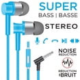 thumbnail image 2 of Escape - Stereo In-Ear Headphones, Noise Reduction, Integrated Microphone, Blue, 2 of 3