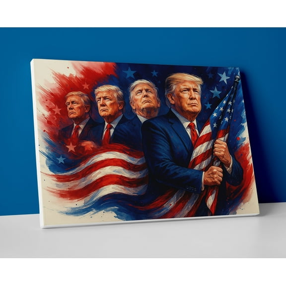 Donald Trump Painting Poster or Canvas Wall Art