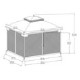 thumbnail image 4 of hometrends 10 ft. x 12 ft. Soft Top Gazebo, 4 of 8