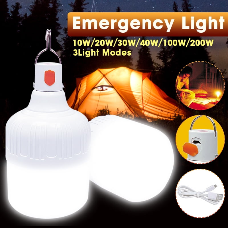 Bedside Table Family Emergency Emergency Bulb J 100W Smart LED Flood Light Work and Study Used for Outdoor Camping Blue