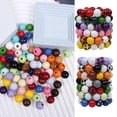 thumbnail image 4 of Cuentas para niños, cuentas de madera de colores de 16 mm, cuentas de madera redondas, cuentas sueltas, cuentas de madera, accesorios de cuerda, 4 of 6