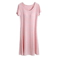 thumbnail image 2 of KOKOPARK Chemises de Nuit pour Femmes Adolescente Fille Pyjama pour Femmes Décontracté Combinaison Intégrale Robe Babydoll 100 % Coton Robes de Nuit Robes de Retour à la Maison 2025 Rose, 2 of 8
