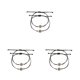 thumbnail image 1 of Sonducket 2 Pieces Couple Bracelets with Compass Wrist Rope Wear Hand-made Teenagers Length Charm Hand Set Jewelry Simple Chain Adjustable Type1 NO1, 1 of 6