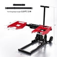 thumbnail image 4 of Garvee Lawn Mower Lift Jack 550 Lbs Capacity, Adjustable Width and Height, Zero Turn Mower Lift with 2pcs 3.3ft Straps, Safety Lock, for Tractors, ATVs, UTVs, Black, 4 of 9