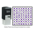 thumbnail image 4 of Printtoo Personalized Clothes Theme Icons Rubber Stamp Self Inking Stamper 24 mm-Blue, 4 of 7