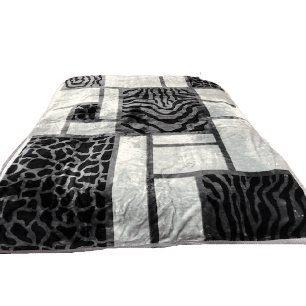 Weighted Heavy Korean Faux Mink Fleece Blanket 2 Ply Reversible Silky