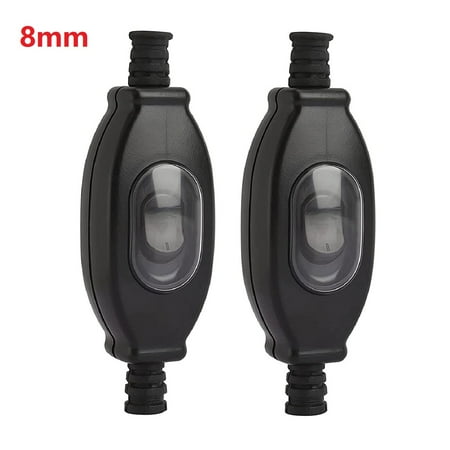 

Kairuite 2PCS IP65 Waterproof Intermediate Switch Black Cord Switch Cable Switch 3A/250V