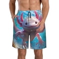 thumbnail image 1 of Fotbe Cute Underwater Axolotl Trajes de Baño Estampados para Hombre, Shorts de Verano de Secado Rápido, Ropa de Playa, Bañadores-Medium, 1 of 6