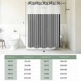 thumbnail image 5 of Black White Stripe No Hook Shower Curtain with Snap in Liner, Modern Minimalist Geometric Striped Double-Layer Waterproof Fabric Shower Curtains for Bathroom Hotel Bathtub, Mesh Top & Long 72"x84", 5 of 9
