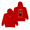 red, variant on Twin Paranormal Door to Hell Merch Hoodie - Unisex Cotton Long Sleeve Pullover, Hooded Casual Streetwear Sweatshirt for Men Women,XXS,black