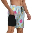 thumbnail image 3 of Daiia Happy Easter Mens Swim Trunks Swim Shorts Quick Dry Swim Shorts with Mesh Lining Pockets-XX-Large, 3 of 9