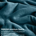 thumbnail image 4 of Fleece Throw Blanket for Couch & Bed, Soft Fuzzy Plush Throw Size Lake Blue Blanket, Luxury Flannel Lap Blanket, Super Cozy and Comfy for All Seasons, 40" x 60", 4 of 7