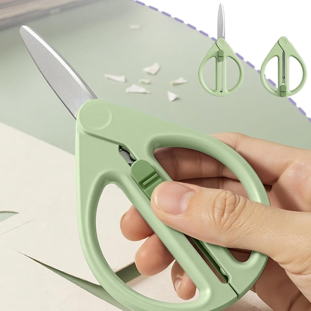 Ohmyroo Retractable Safety Scissors Portable Travel Tool For Daily Use