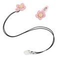 thumbnail image 4 of Sound Aid Clip Holder Plaid Flower Sound Amplifier Hanging Rope Lanyard Clip Lost Prevention Protector Rope Pink Binaural, 4 of 6