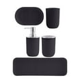 thumbnail image 1 of de accesorios de , vaso, botella de loción, bandeja para necesidades de , jabonera, soporte para cepillo de , artículos Negro Sunnimix Cosas de baño, 1 of 8