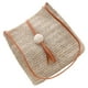 thumbnail image 5 of Bolsa de asas de bolso portátil tejido de paja de verano 1pc para mujeres chicas (marrón), 5 of 6