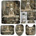 thumbnail image 1 of Cortina Ducha Lindo Dibujos Animados Fantasmas Set Halloween Lavible Baño Poliéster Tela Espeluznante Con Ganchos para Decoraciones, 1 of 9