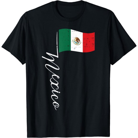 Mexican Independence Day Mexico Flag Vintage Women Men T-Shirt