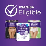Always Discreet Adult Incontinence Underwear for Women, Size S/M, 64 CT