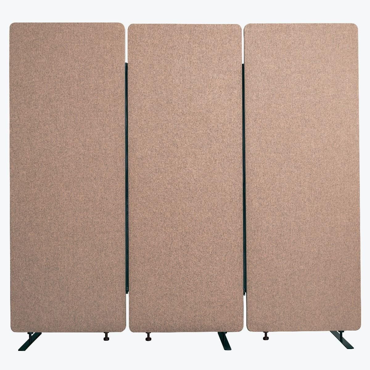 Luxor RECLAIM Acoustic Room Dividers - 3 Pack in Desert Sand