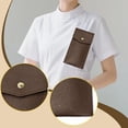 thumbnail image 4 of TISHITA Pen Pocket Protector Practical Multipurpose Premium Looking Thick PU Leather Coffee, 4 of 7