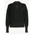 thumbnail image 3 of Scoop Women's and Women's Plus Ultimate Scubaknit V Neck Sweatshirt, Sizes XS-4X, 3 of 5