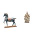thumbnail image 1 of Elegante Escultura Familiar Equina, Figura De Resina, Adorno Fengshui Para Escritorio, Sala De Estar, Estantería, Oficina, Mesa, Coche, Hogar, Decoración Católica., 1 of 8