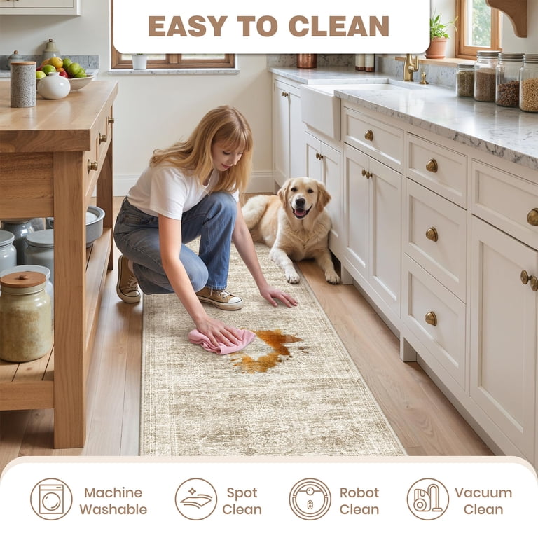 Kitchen Rugs Options Kitchen Rugs Sets Of 3 2x3 2x4 2x5 Rug Runner Brown - Walmart.com