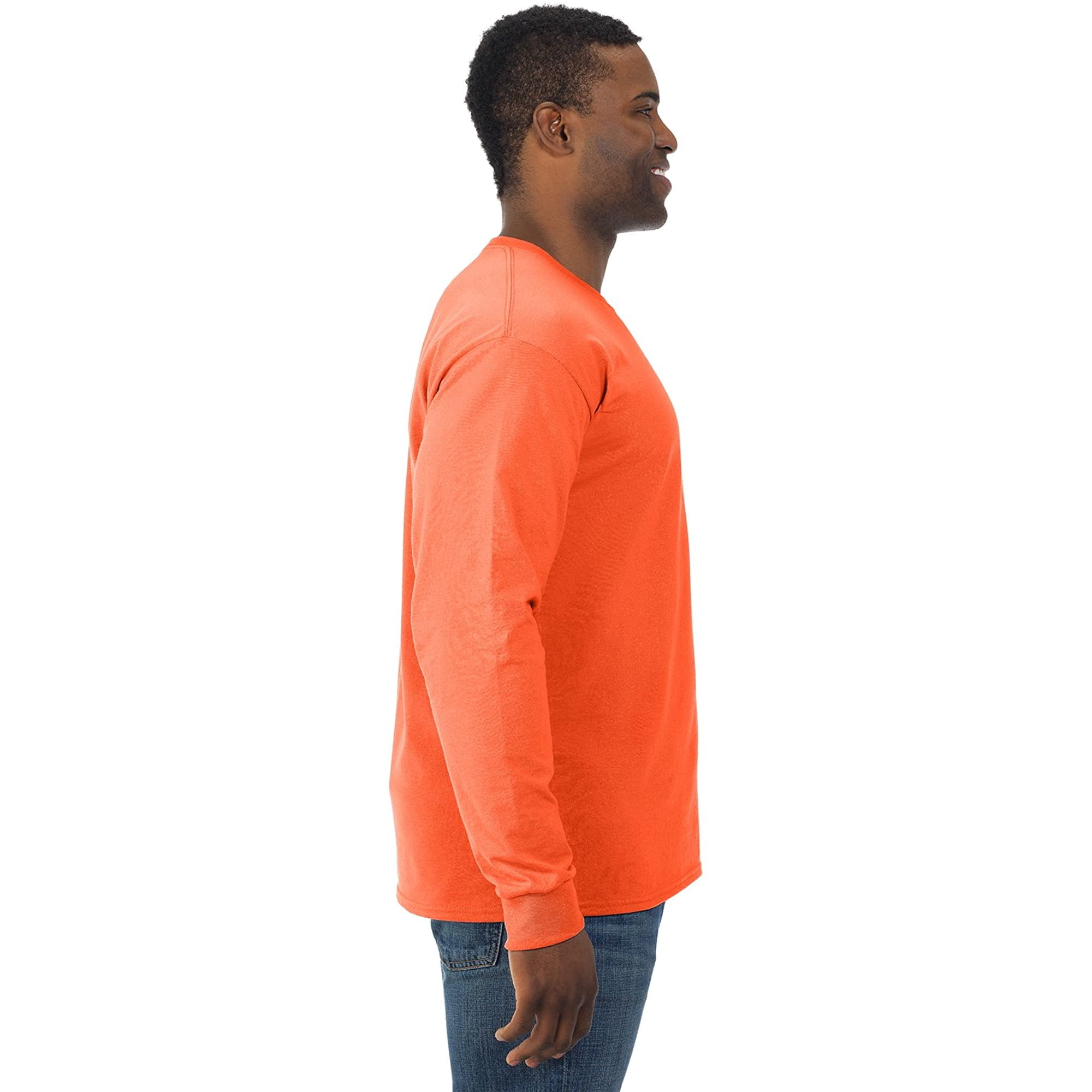 Jerzees Mens DRI POWER Active Long Sleeve Crew T Shirt 2X Ash Walmart