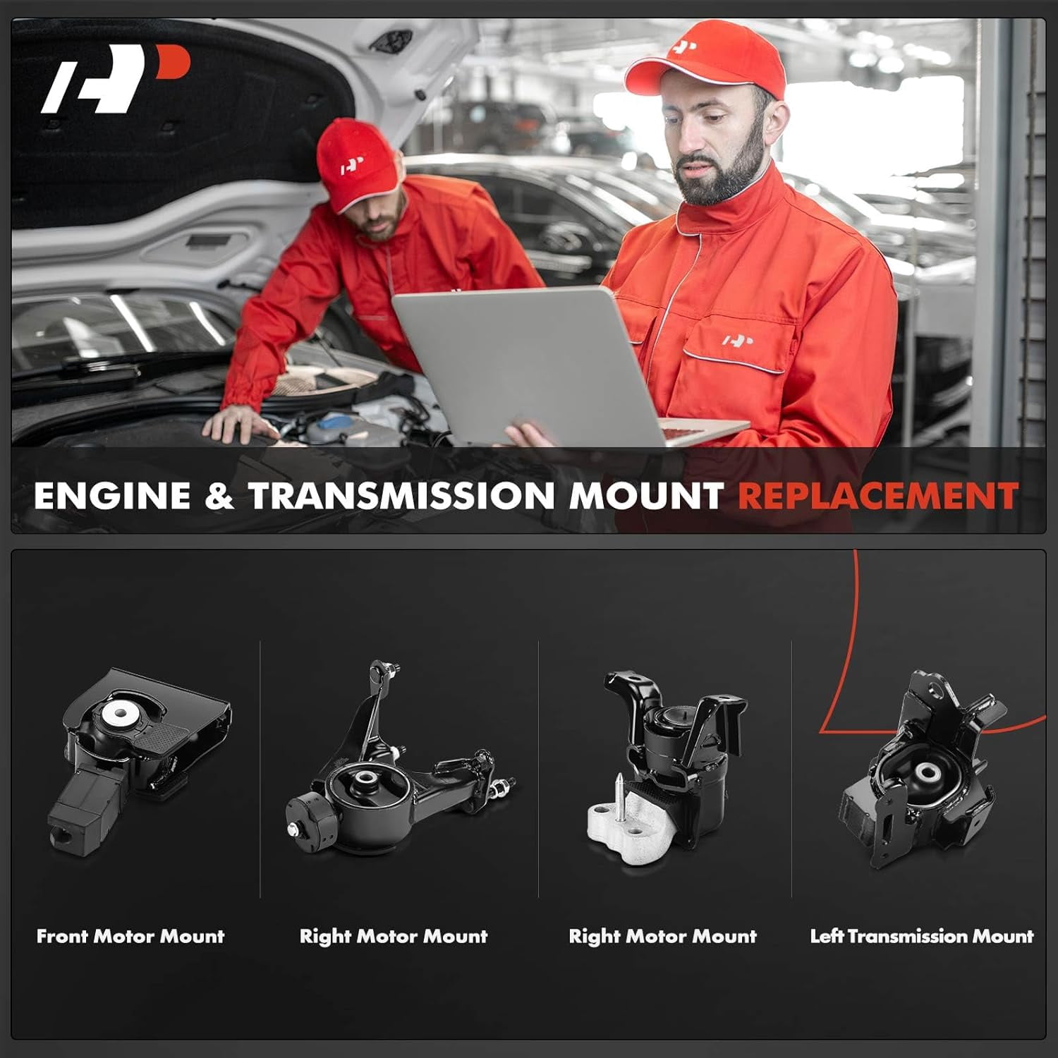 A-Premium 4PCS Engine Motor Mount and Transmission Mount Kit Compatible with Toyota Corolla 2014-2019 1.8L, Manual Transmission, Replace# 123050T170
