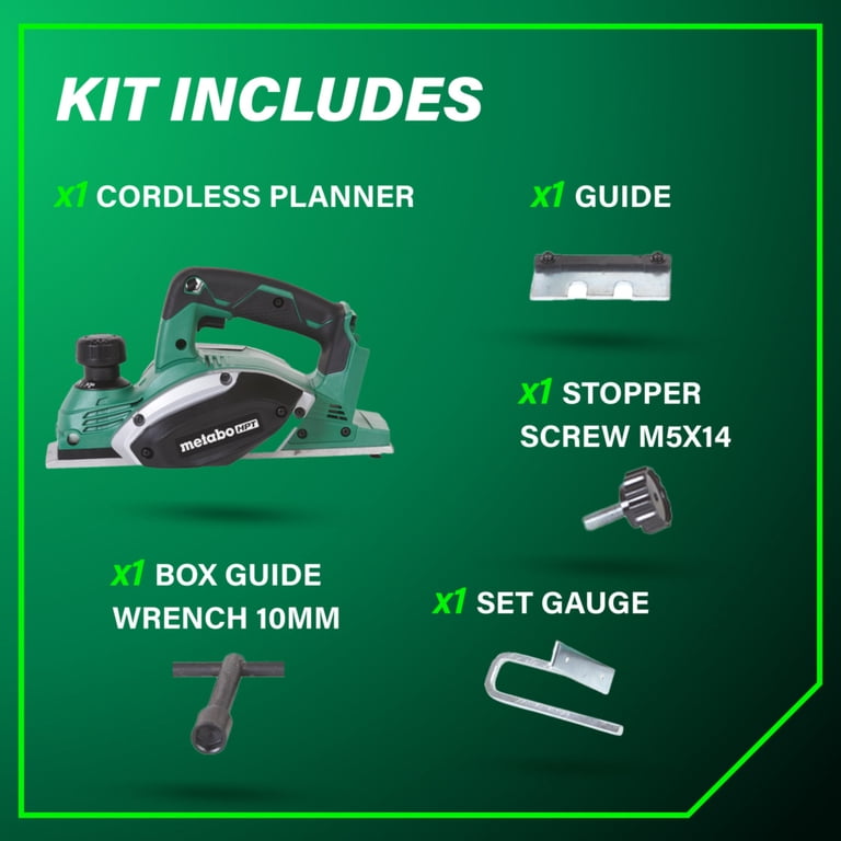 Metabo HPT 18V Cordless Hand Planer, Tool Only P18DSLQ4 photo 5