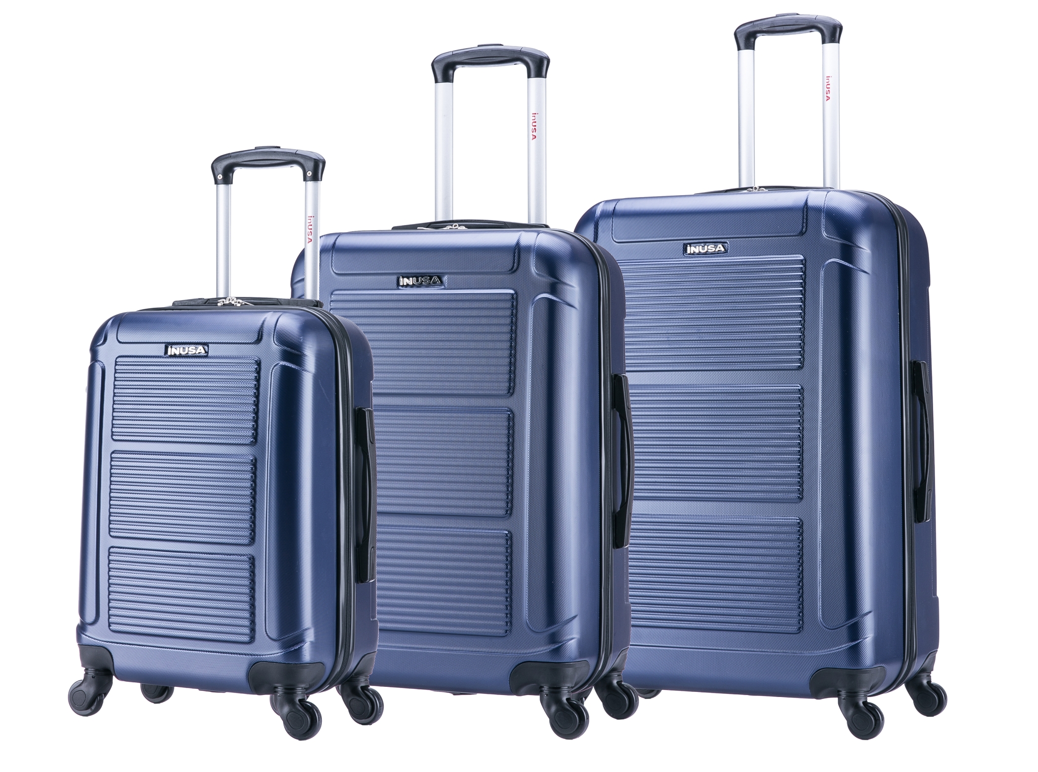 InUSA Pilot 3-Piece Lightweight Hardside Spinner Set Luggage