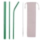 thumbnail image 1 of Juego de 5 cepillos de limpieza de pajitas reutilizables de acero inoxidable (verde), 1 of 7