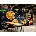 thumbnail image 3 of Papier Peint 3D Pizza Shop Restaurant SKU#WAL0154, 3 of 8