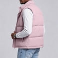 thumbnail image 6 of Men’s Puffer Vest Stand Collar Sleeveless Padded Zip Up Jacket Lightweight Warm Vest with Pockets, 6 of 9