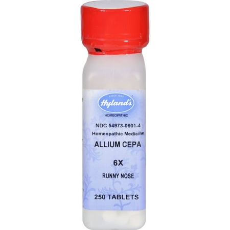 Hyland's Allium Cepa 6X Tablets, Natural Homeopathic Relief of Runny Nose,        250 (Best Cure For Runny Nose)