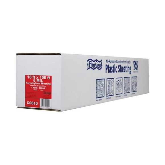Berry Plastics 626033 6 mil 10 x 100 ft. Film Polyethylene Sheeting - Clear