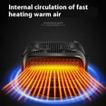 thumbnail image 6 of Solar Powered Car Heater Portable Windshield 360° Rotatable Vehicle Heating System with Patch Cord, 6 of 8